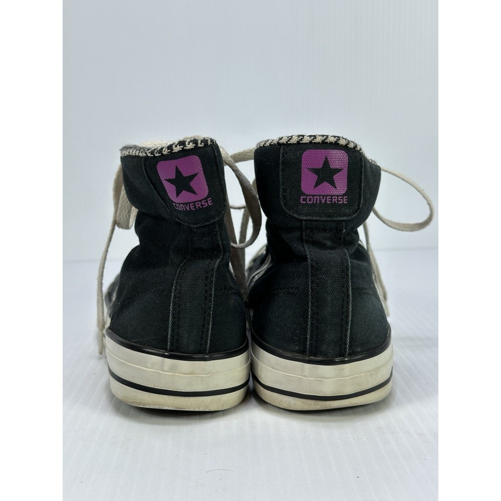 Converse Chuck Taylor All Star Black Houndstooth Canvas High Top Sneakers US 9 - Picture 9 of 16